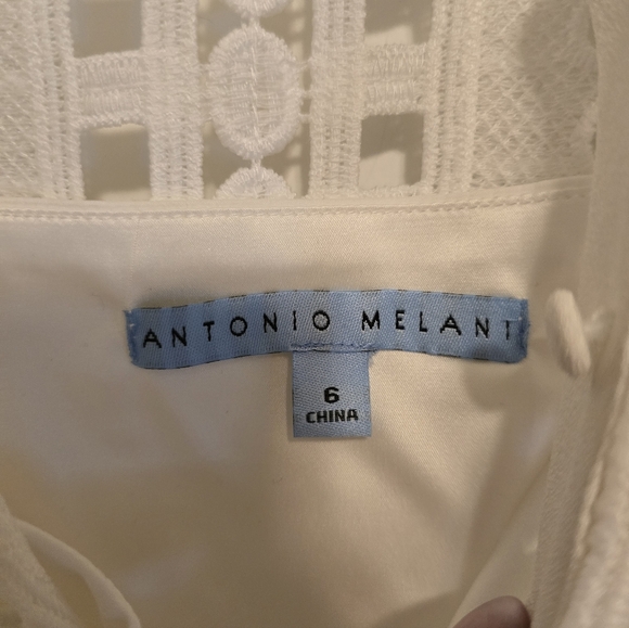 NWT Antonio Melani White Lace Dress - Picture 5 of 5